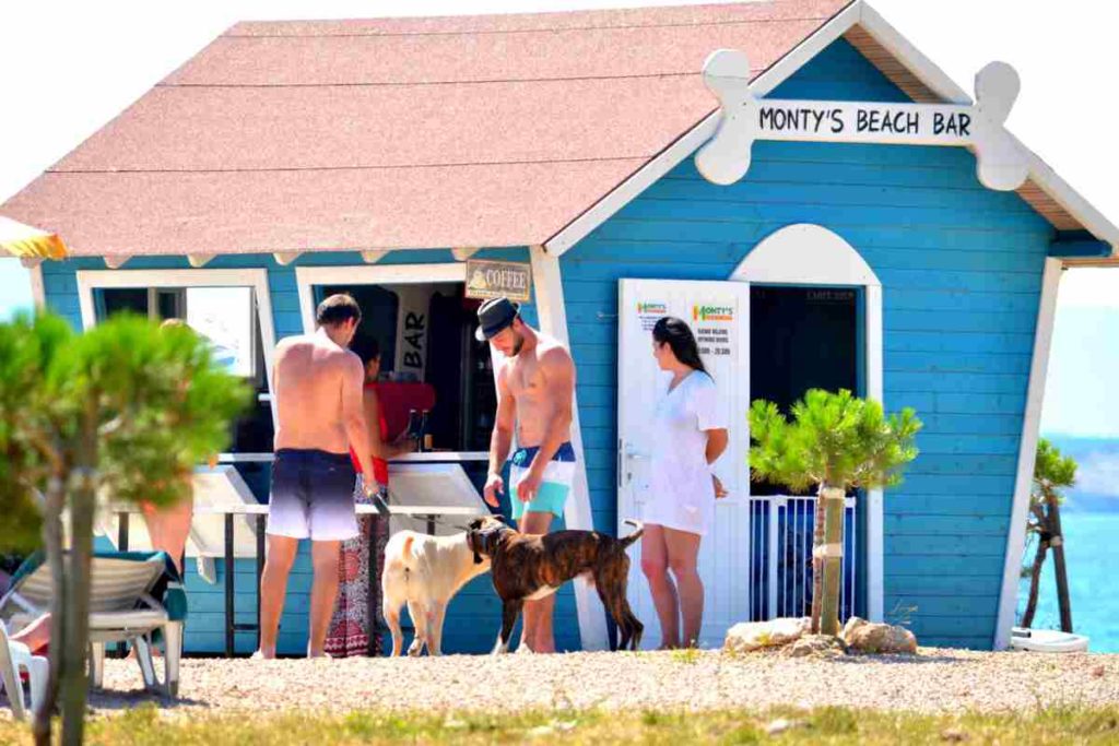 Monty's dog Hundestrand und Bar