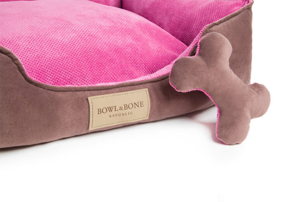 HUNDEBETT CLASSIC PINK VON BOWL AND BONE REPUBLIC