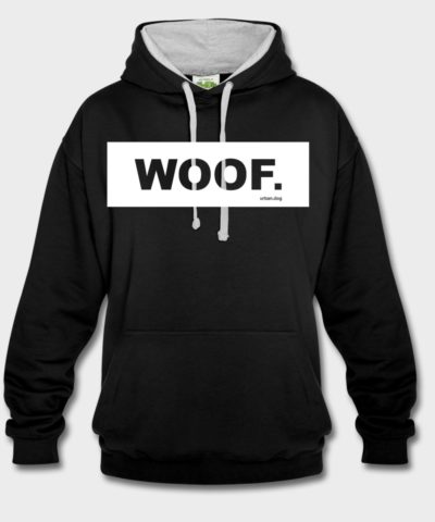 WOOF T-Shirts White Label | Kontrast-Hoodie