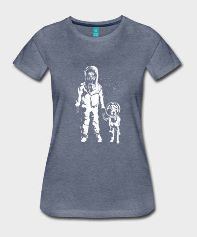 Spacewomen mit Hund | Frauen Premium T-Shirt