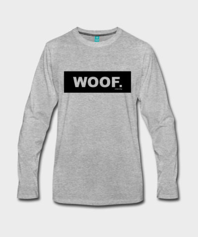 WOOF urban.dog Black | Männer Premium Langarmshirt