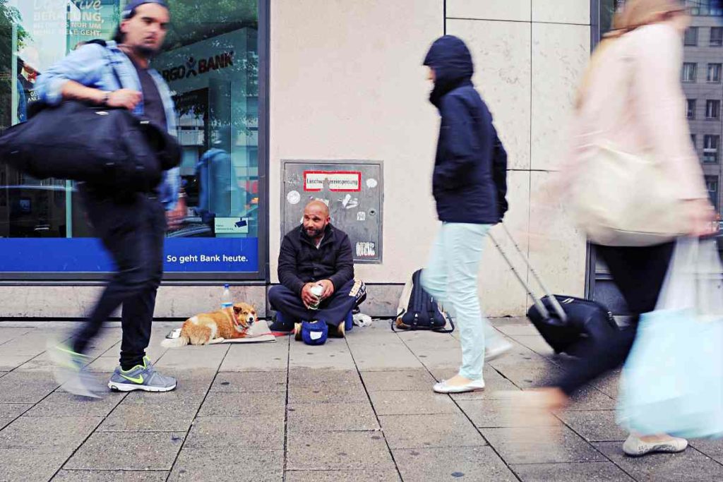 Der Obdachlose und sein Hund